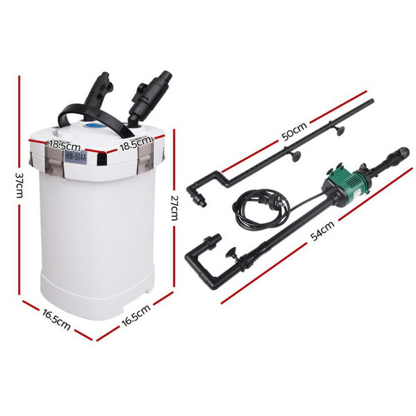Aquarium External Canister Filter- 1250L