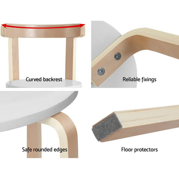 3pcs Nordic Kids Table Chair Set
