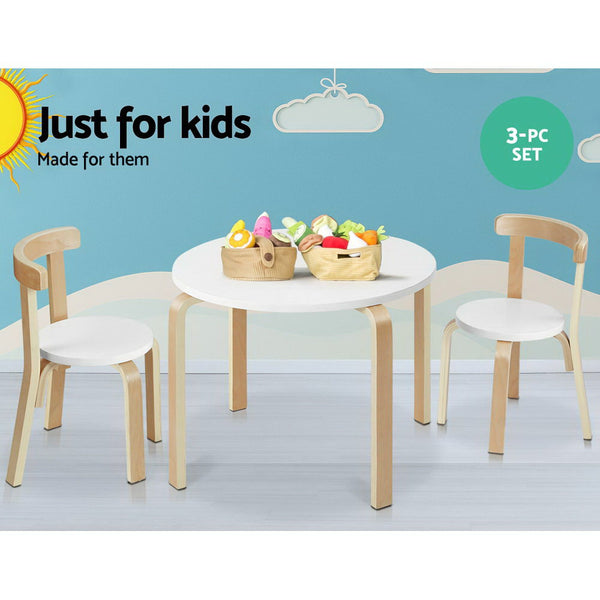 3pcs Nordic Kids Table Chair Set