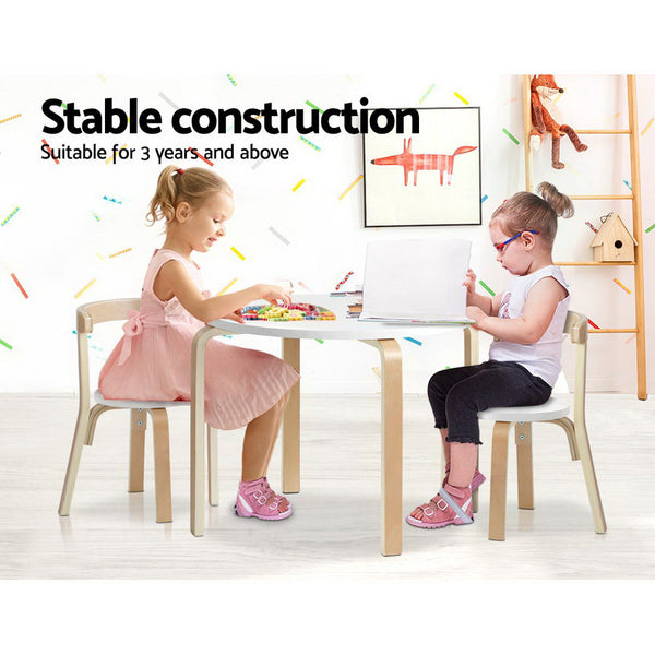 3pcs Nordic Kids Table Chair Set