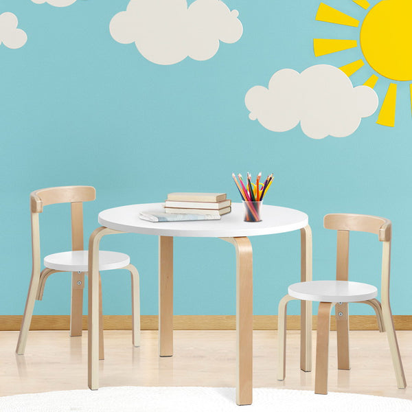 3pcs Nordic Kids Table Chair Set