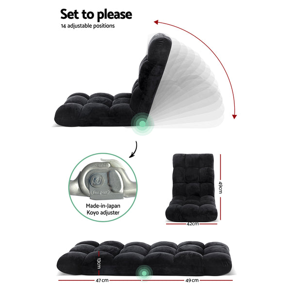 Black Floor Lounge Sofa