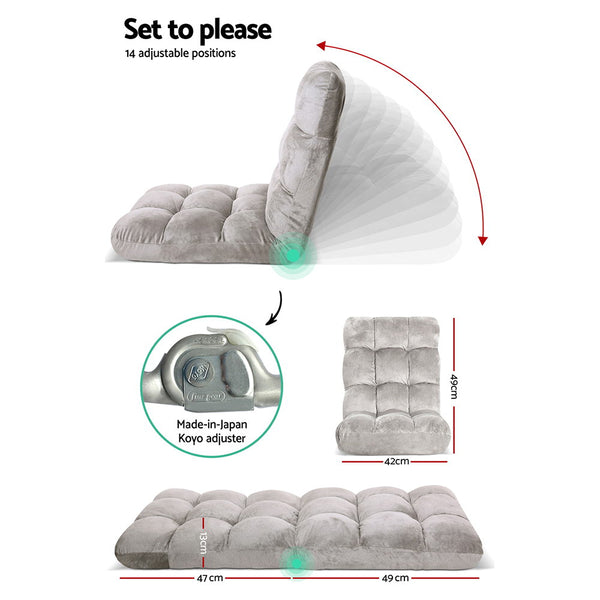 Grey Floor Lounge Sofa