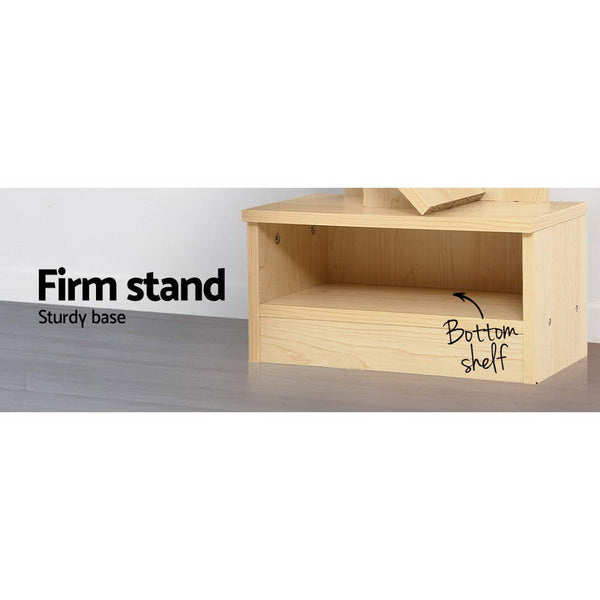 Natural 7-Shelf Tree Display