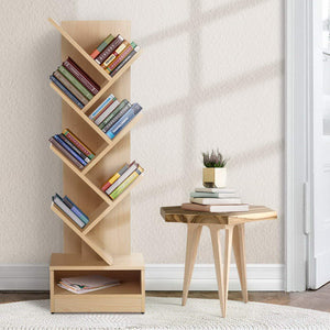 Natural 7-Shelf Tree Display
