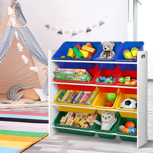 12 Plastic Bins Toy Organizer