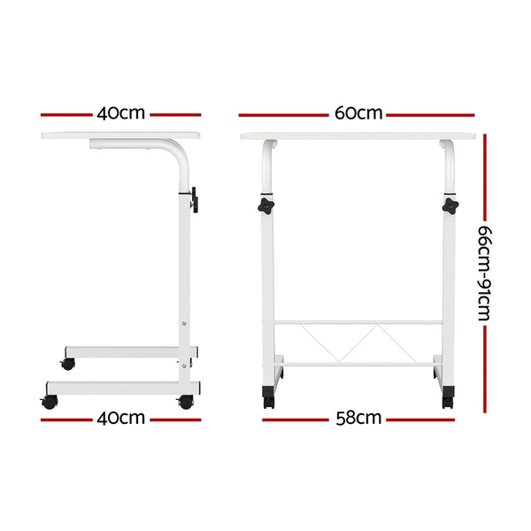 White Portable Laptop Table Desk