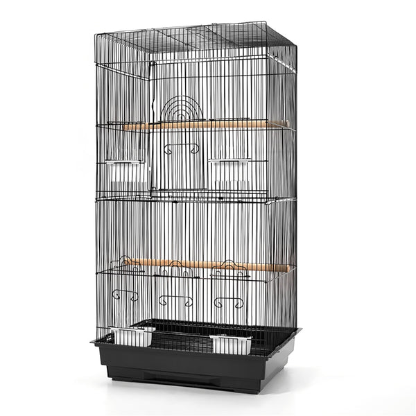 Medium Bird Cage w/ Perch - Black