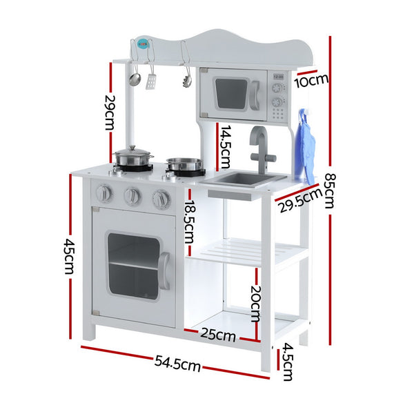 18pcs Kids Kitchen Play Set - White