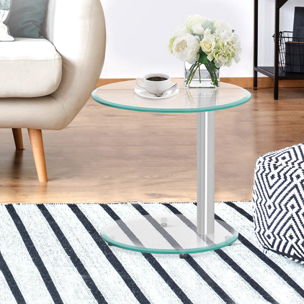 2 Tier Glass Coffee Table