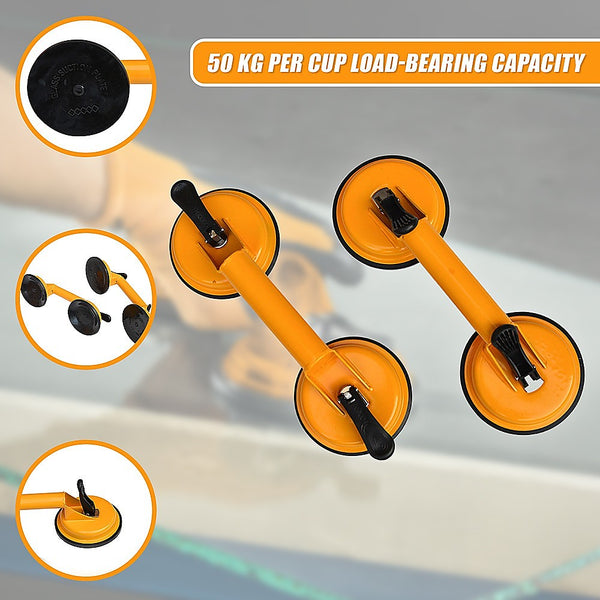 2pcs 100kg Double Suction Cup