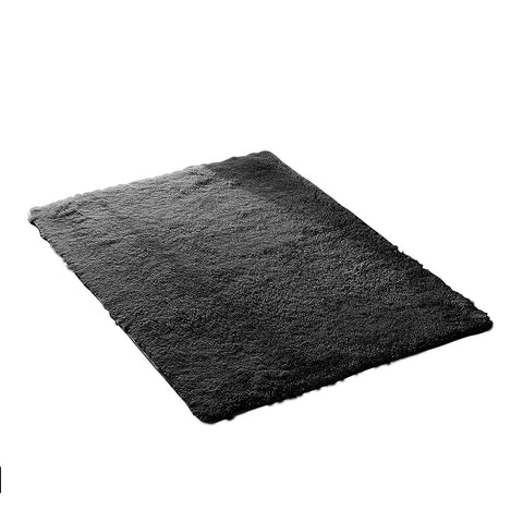 80x120cm Black Soft Rug Carpet