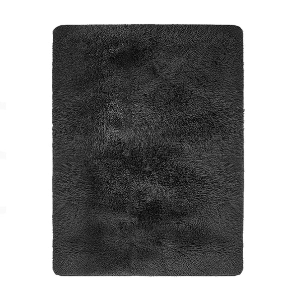 80x120cm Black Soft Rug Carpet