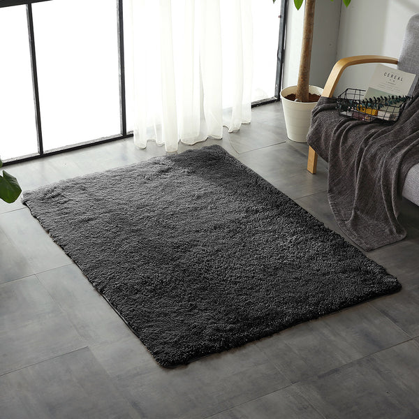 80x120cm Black Soft Rug Carpet