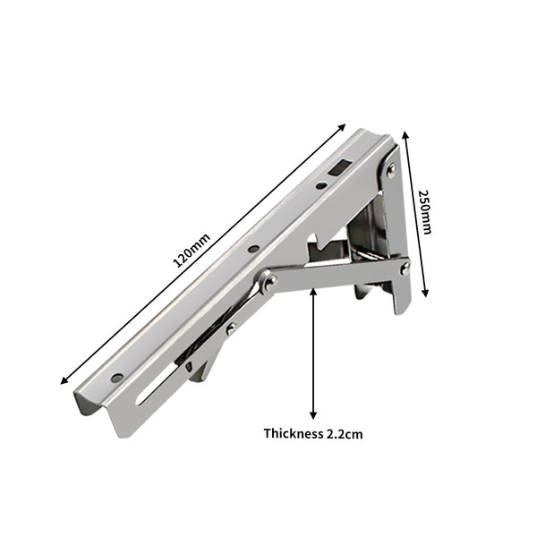 2pcs 10" Folding Shelf Bracket