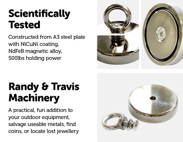 500LBS Round Neodymium Fishing Magnet
