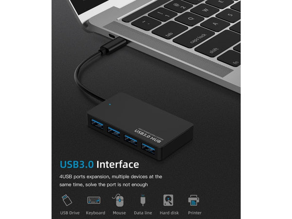 4-Port USB 3.0 Hub