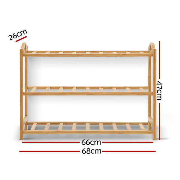 3 Tiers Bamboo Shoe Rack Storage