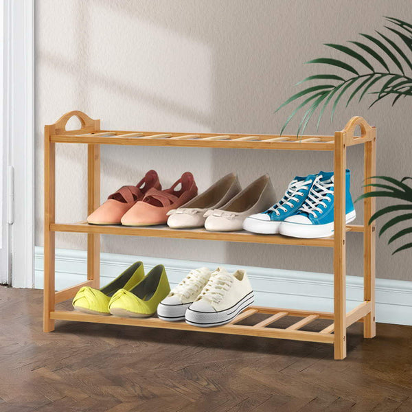 3 Tiers Bamboo Shoe Rack Storage