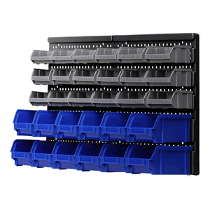 30 Bin Wall Mounted Rack Storage