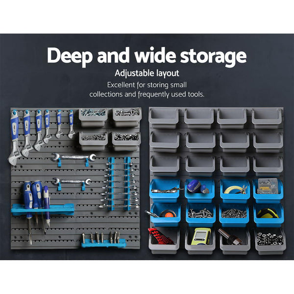 88 Parts Wall-Mounted Storage