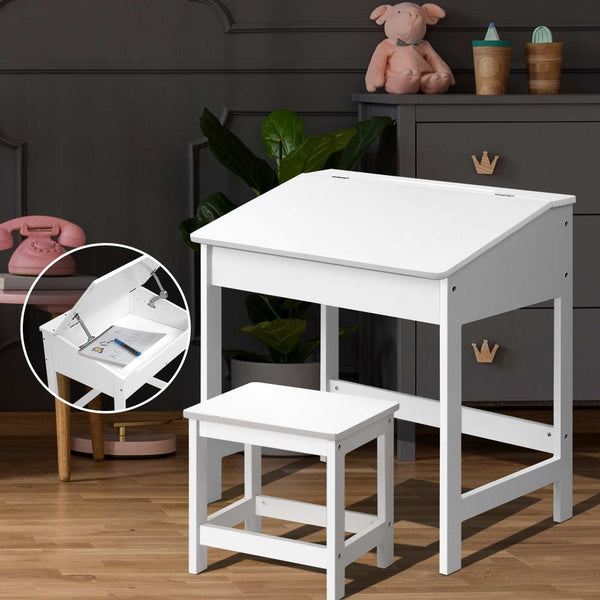 Kids Table Set Desk Storage