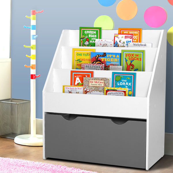 Kids Wooden Storage Organizer- White