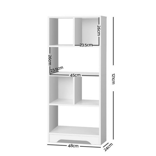 White Display Shelf Bookcase Storage