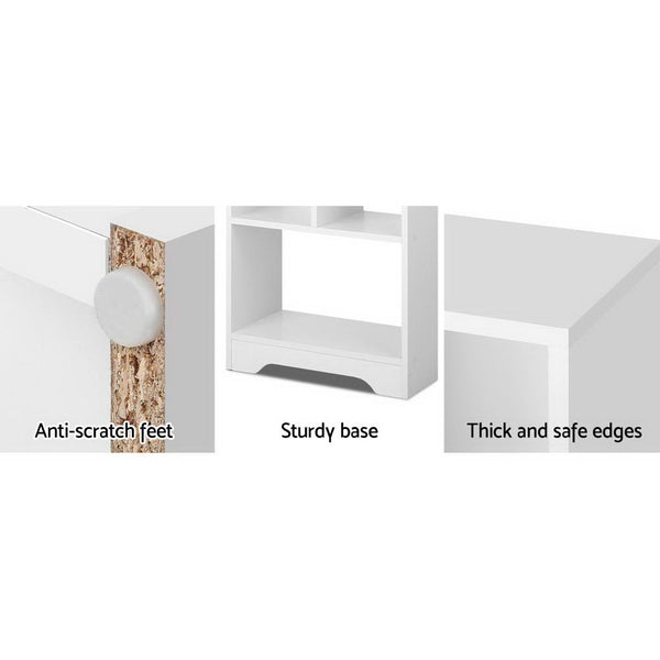 White Display Shelf Bookcase Storage