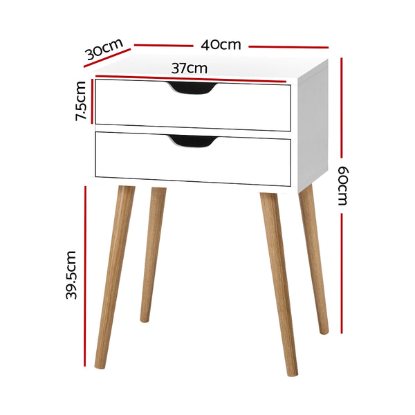 White Bedside Tables Drawers