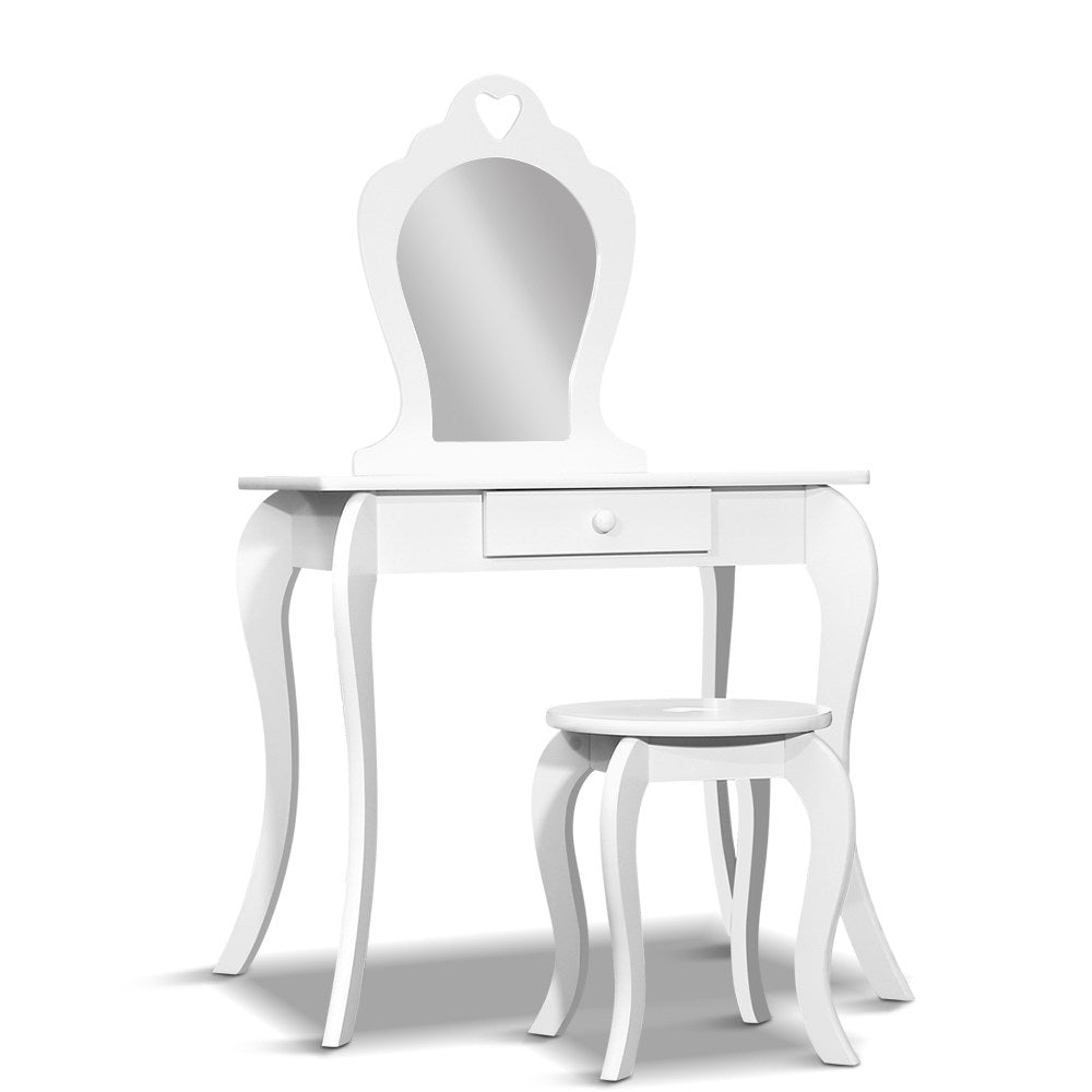 White Kids Dressing Table Set