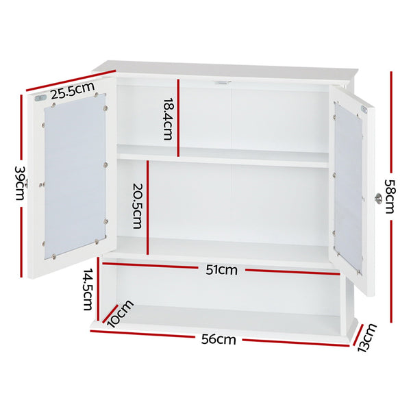 White Bathroom Storage Cabinet