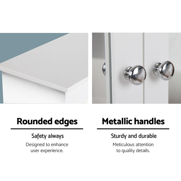 White Bathroom Storage Cabinet