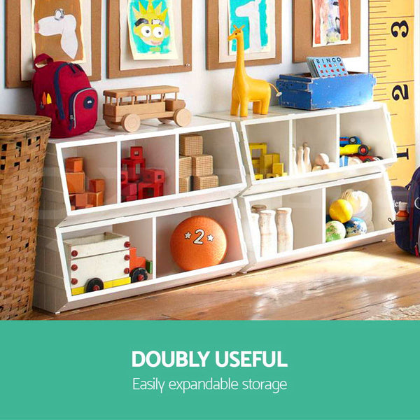 Kids Toy Stackable Bookshelf  Organizer