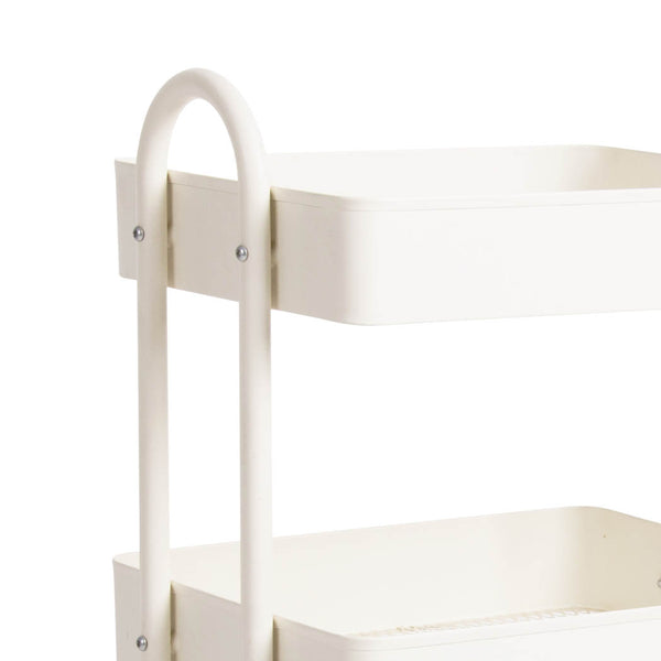 4Tiers Kitchen Trolley Organizer-White