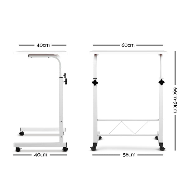 White Portable Laptop Table Desk