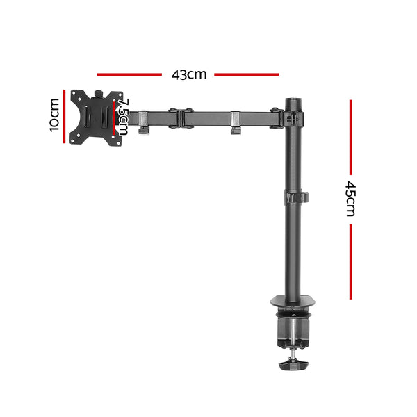 Monitor Arm Mount Dual 32" Black