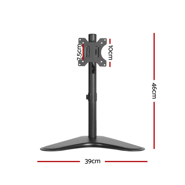 Monitor Arm Stand Single Black