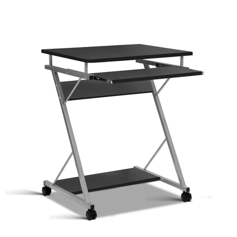 Black Metal Pull Out Table Desk