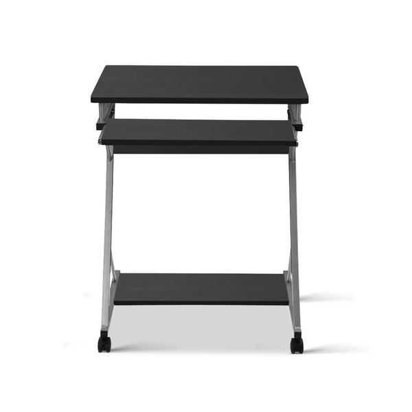 Black Metal Pull Out Table Desk