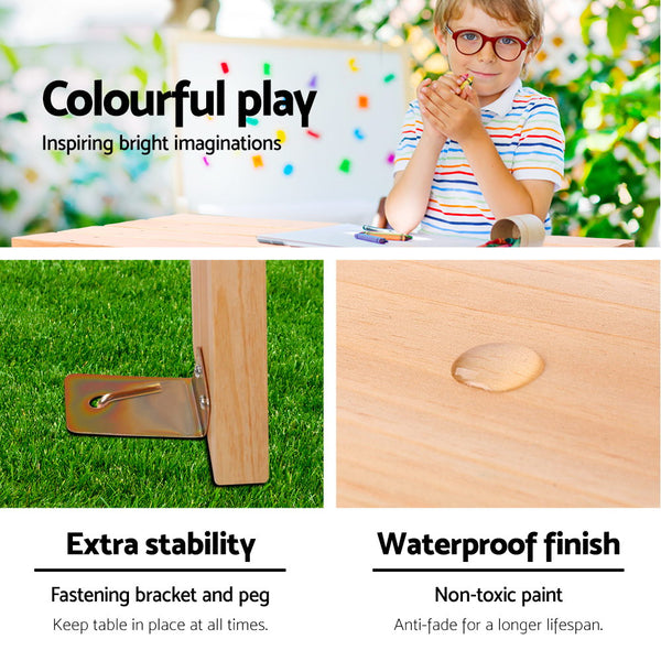 Keezi Kids Wooden Picnic Bench Set