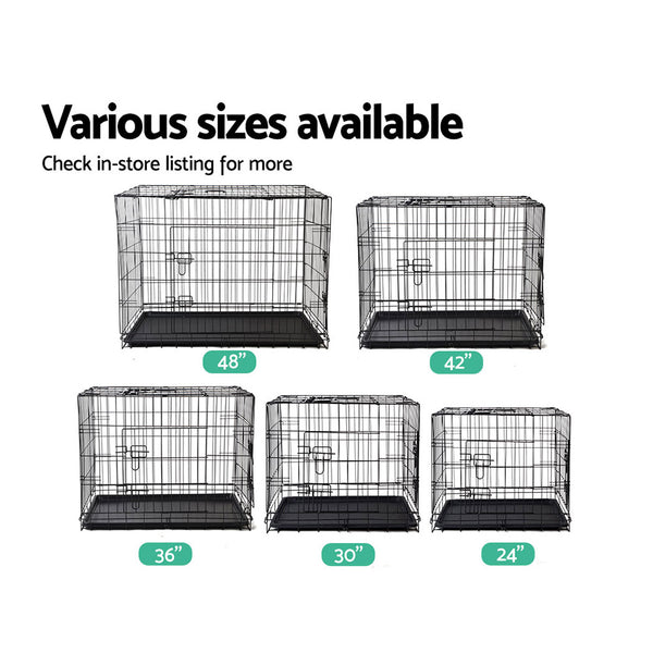24inch Pet Cage - Black