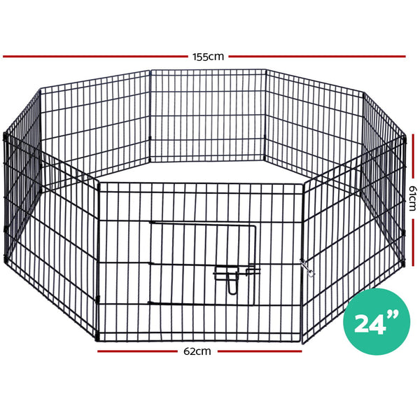 24" 8 Panel Pet Dog Playpen