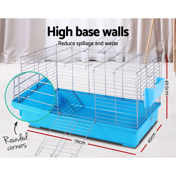 Indoor Rabbit Cage - Blue