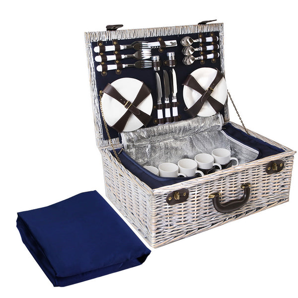 6-Person Picnic Basket Cooler Bag