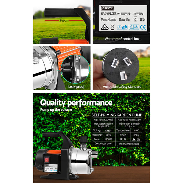 800W Stainless Steel Water Pump