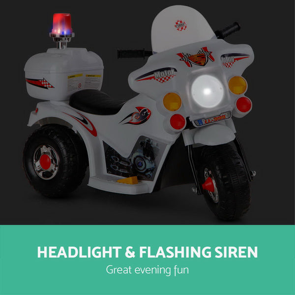 Kids Motorbike - White
