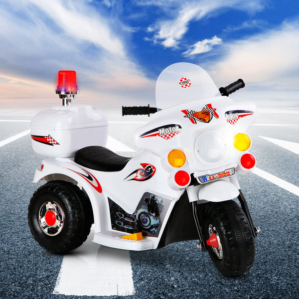 Kids Motorbike - White
