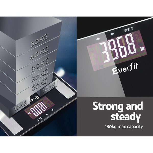180KG Digital Body Scale - Black