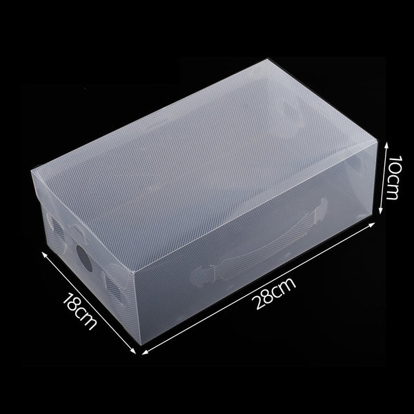 20pcs Transparent Shoe Storage Box